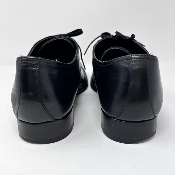 To Boot New York Shoes Mens 11 Adam Derrick Black Leather Oxford Cap Toe Dress - Picture 6 of 12